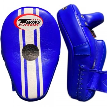 Twins Special KPL11 Пады Тайские "Curved Leaf Kick Pads" Тайский Бокс Синий 